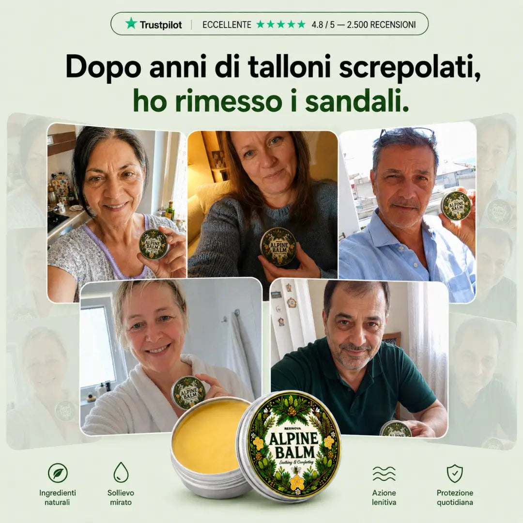 Resinova Balsamo alpino™ - Formula per la pelle secca